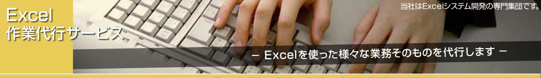 Excelを使った高度な作業や、今お使いのExcelシステムのドキュメント作成をいたします。